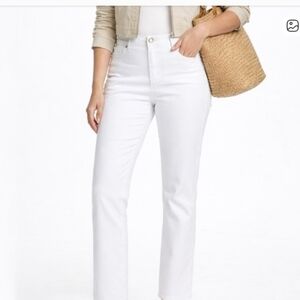 Ella Moss Slim Straight White Jeans Size 6